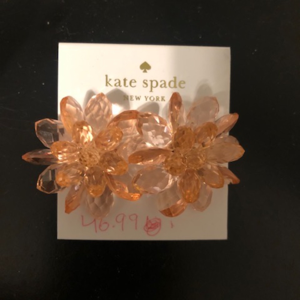 Kate Spade Pink Flower Earrings
